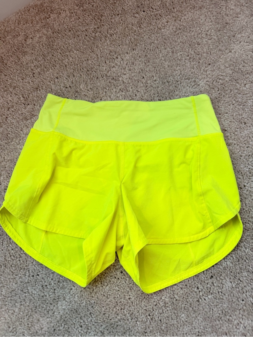 lululemon athletica Neon Yellow Women’s Athletic Shorts